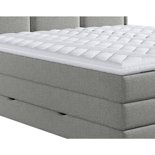 MID.YOU POSTELJA BOXSPRING 180 cm x 200 cm , tekstil rjavosiva Slike