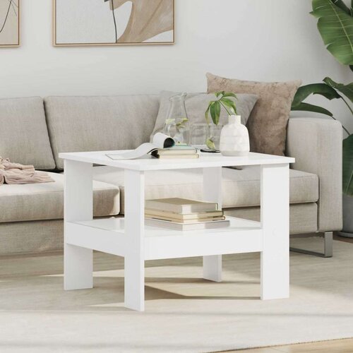  Stolić za kavu Bijelo 57 x 55 x 45 cm Konstruirano drvo Cijene