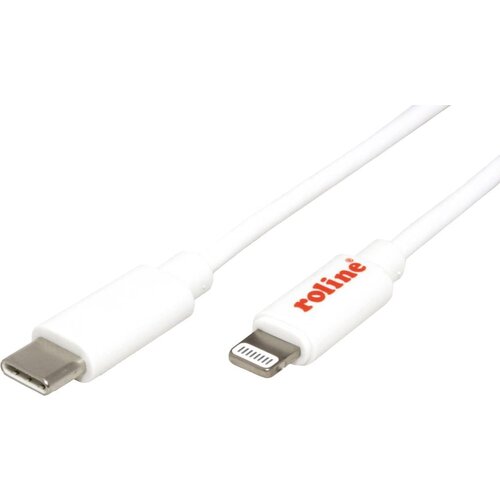 Roline USB kabel za sinhronizacijo in polnjenje, tip C/Lightning priključek, bel, 1 m USB polnilni kabel USB-C vtič, Apple Lightning vtič 1 m b, (20630704) Cene