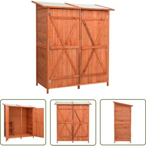  The Living Store Vrtna lopa za orodje 136x75x160 cm trden les jelke - Vrtna Lopa, (21745172) Cene