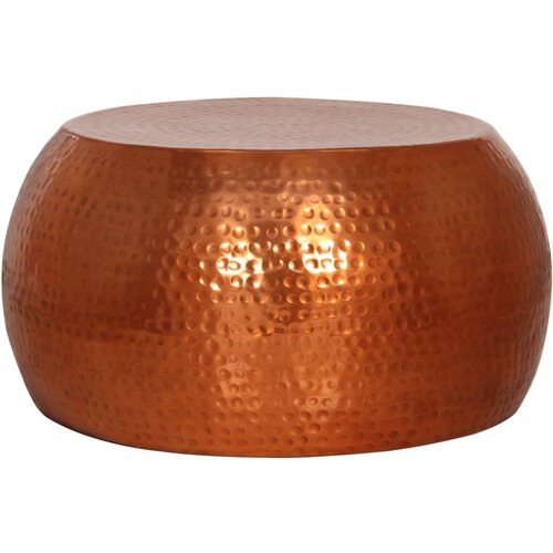 Maison Chic Klubska mizica - kavna mizica - Nizka mizica medenina Ø55x28 cm aluminij, (21754488) Cene