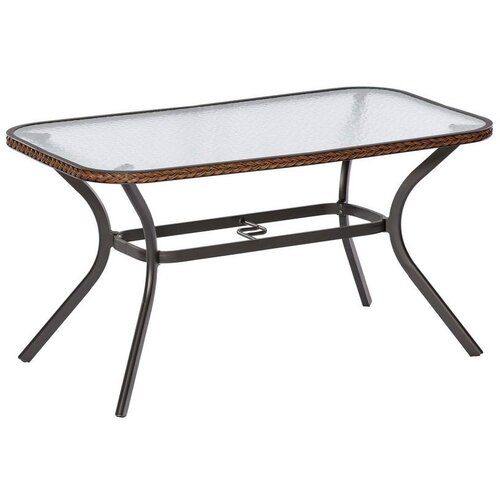 Gardenson Vrtna Miza Ravenna, Temno Rjava, 150x85cm Cene