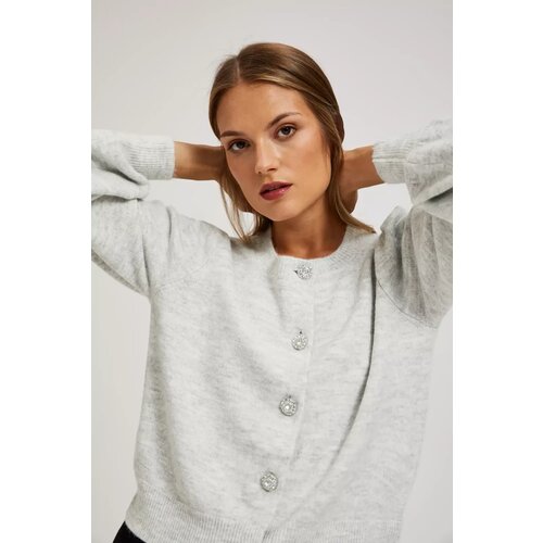 Marisse Cardigan With Decorative Buttons Slike