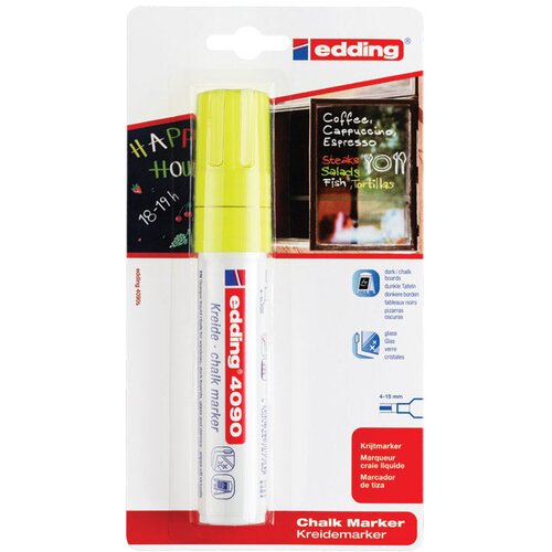  krejon za steklo 4-15mm edding 4090/1 neon rumena blister Cijene