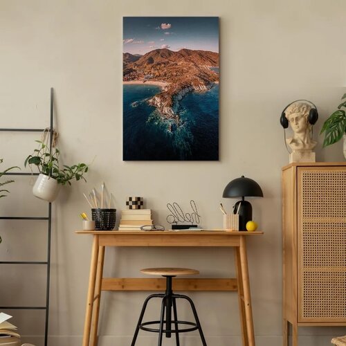  Slika - Cliff in Kalamitsi (1 Part) Vertical 80x120 Akustična Slike