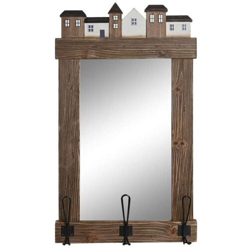  Zidno ogledalo DKD Home Decor Smeđa Premaz u shabby stilu 40 x 9 x 68 cm Cijene