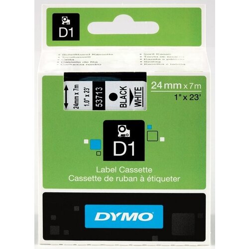 Dymo Trak Dymo črn izpis bel trak (S0720930) Slike