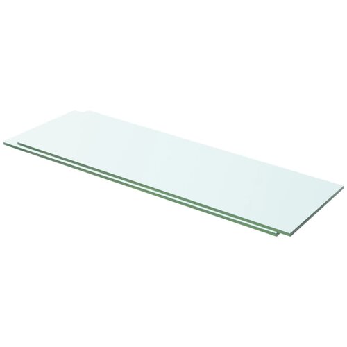 VidaXL Police 2 kosa steklo prosojno 60x15 cm Slike
