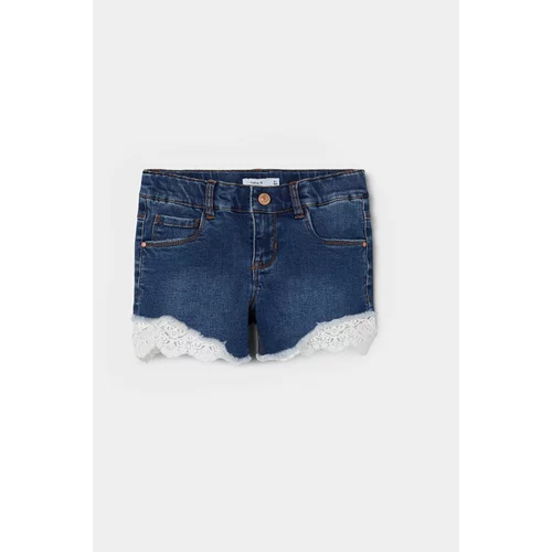 name it Jeans kratke hlače 13197440 Mornarsko modra Slim Fit