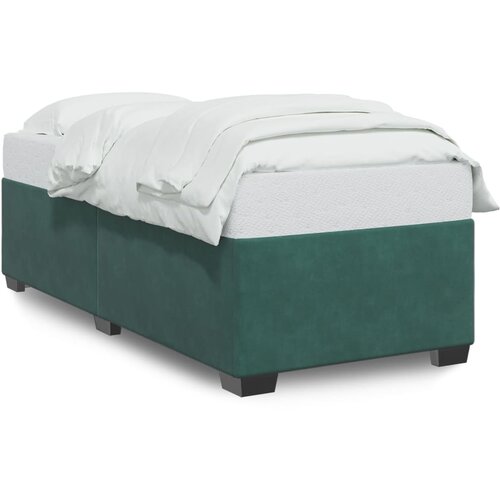 vidaXL Posteljni okvir temno zelen 90x200 cm žamet Cene