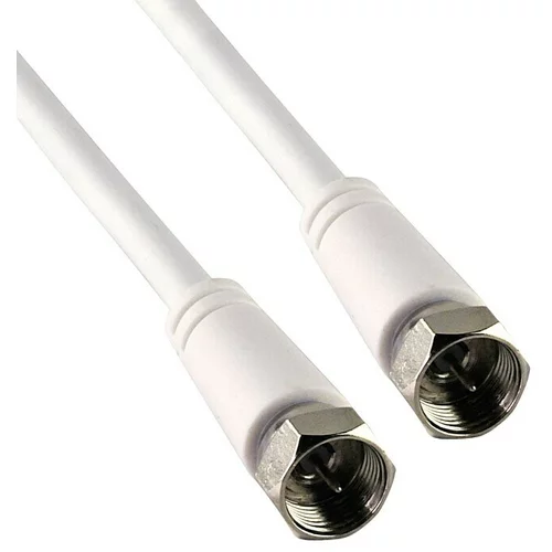 SCHWAIGER Priključni kabel za satelitsku antenu (3 m, Bijele boje, > 75 dB, F utikač)