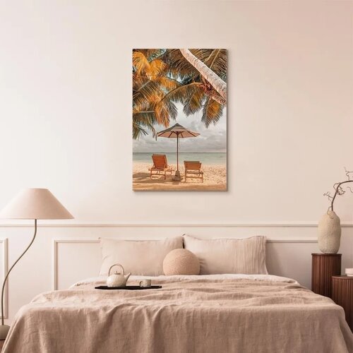  Slika - Palm Umbrella (1 Part) Vertical 20x30 Na talijanskom platnu Slike