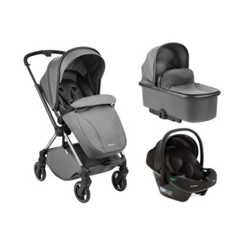 Kolica Lanah 3in1 premium set sa autosedi&scaron;tem I-Xtend I-size i tvrdom korpom Grey KKB21149 XTSET Cene