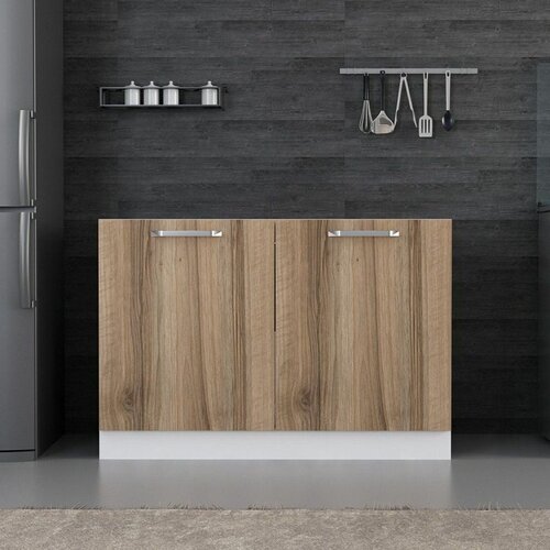 Hanah home kuhinjski element Minar 4153, 120 cm, beli / dore Cene