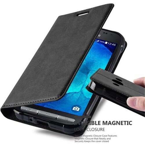 Cadorabo Ohi&scaron;je, združljivo z Samsung Galaxy XCover 3 v nočna črna - Za&scaron;čitni ovitek z magnetnim zapiranjem, stoječo funkcijo in režo za kartice, (20557870) Cene