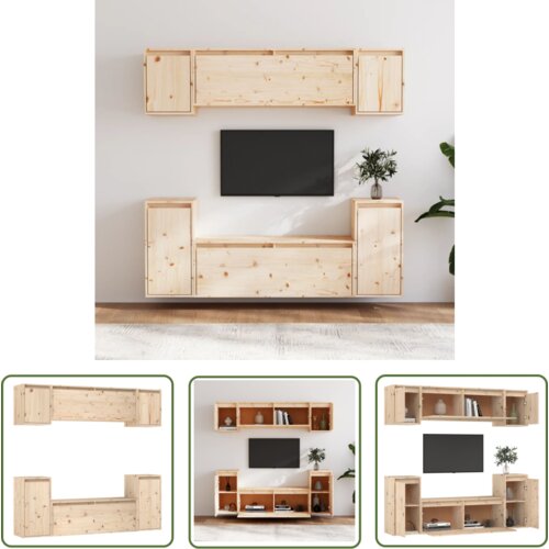  The Living Store TV omarica 6 kosov trdna borovina - TV Omarica, (21737122) Slike