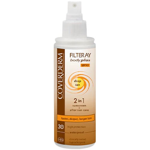  Coverderm Filteray Body Plus Deep tan Spray SPF30 - Sprej za telo Cene