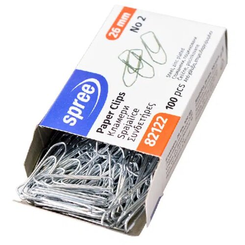 Office clips, spajalice, br.2, 26 mm, srebrna, 100K ( 482300 ) Slike
