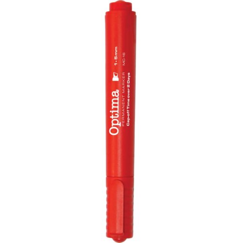 Optima marker crveni kosi vrh 1kom Slike
