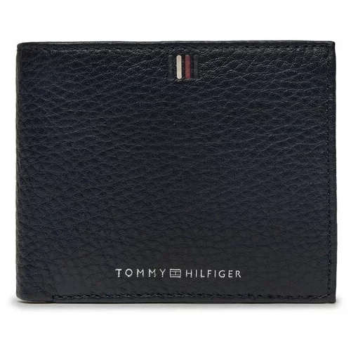 Tommy Hilfiger Velika moška denarnica Th Central Cc And Coin AM0AM11855 Mornarsko modra