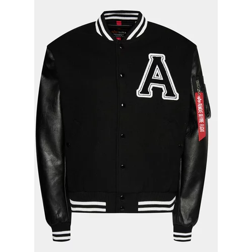 Alpha Industries Bomber jakna College 146111 Črna Relaxed Fit