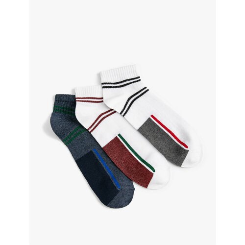 Koton Set of 3 Booties Socks Multicolored Geometric Pattern Cene