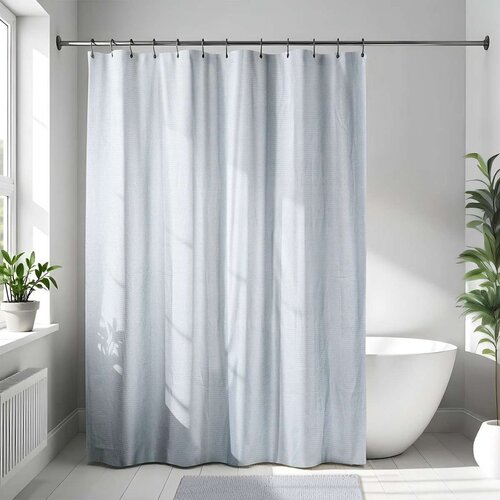 Tendance zavjesa za kadu 18&amp;times;200 cm mikrofiber, svijetlo siva Slike
