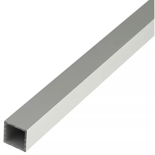 KANTOFLEX četverokutna cijev (1.000 x 20 x 20 mm, aluminij, srebrne boje, eloksirano)