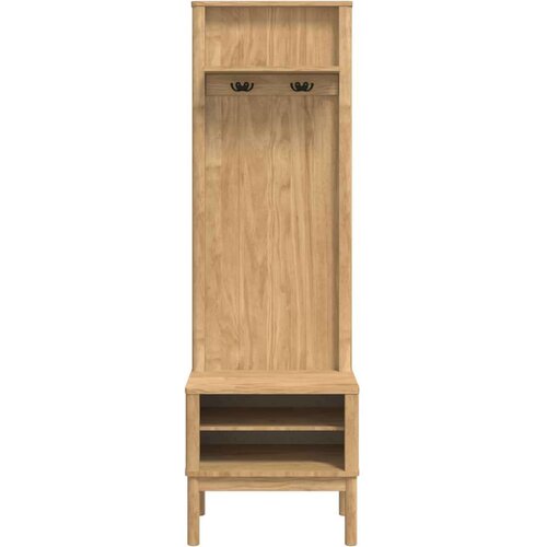  Ormar za hodnik s policom FLORO Vosak smeđa 50 x 40 x 158 cm Slike