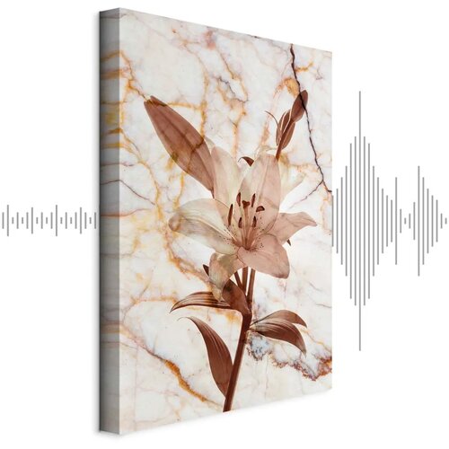  Slika - Elegance of a Flower (1-part) - Delicate Lily on Marble in Sepia 60x90 Cijene