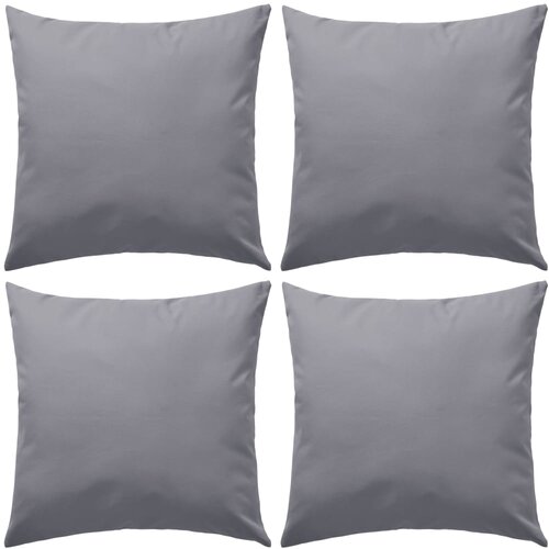 vidaXL Zunanje blazine 4 kosi 45x45 cm sive Cene