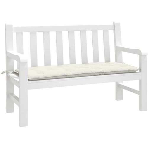  Jastuk za vrtnu klupu prošarano krem 120x50x7 cm od tkanine Cene