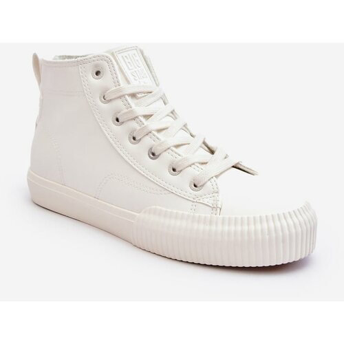 Big Star Women's insulated sneakers with zipper White MM274017 Slike