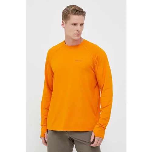 Marmot Športna majica z dolgimi rokavi Windridge oranžna barva