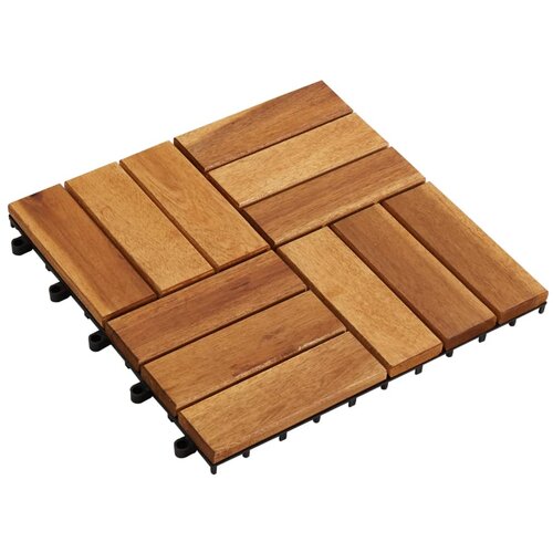 VidaXL 10 kosov plo&amp;scaron;čiciz akacije 30 x 30 cm Slike
