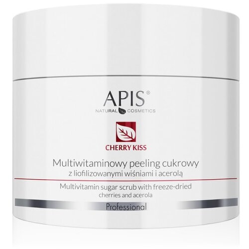 Apis Natural Cosmetics CHERRY KISS - Multivitaminski Šećerni Piling Za Lice Sa Liofiliziranim Trešnjama i Acerolom 220 g Cene
