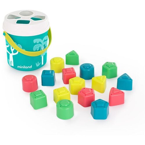 Miniland kantica za sortiranje Turquoise Shape Slike