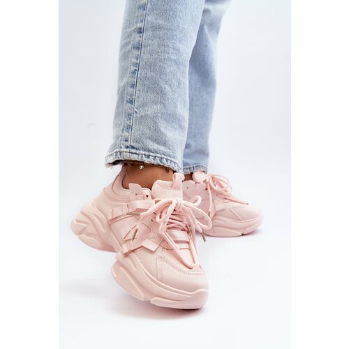Kesi Women's sneakers with a chunky sole, pink Windamella Slike