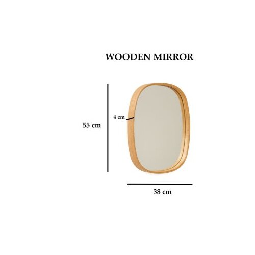 Hanah home Mirror Cloudy 38, Hrast Cijene