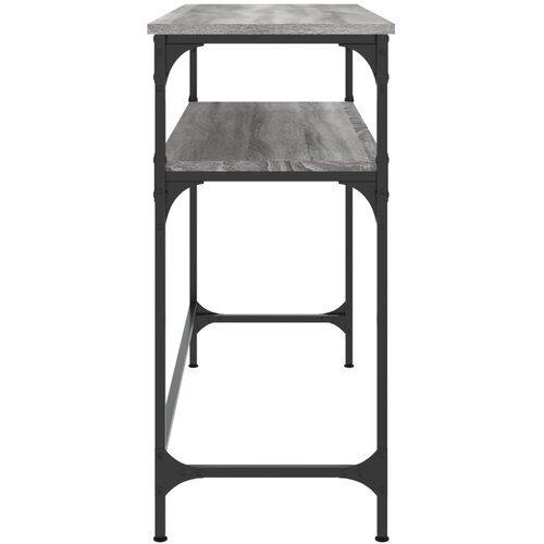  Konzolni stol siva boja hrasta 100x35,5x75 cm konstruirano drvo Slike