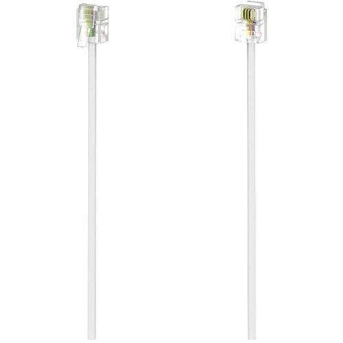 Hama telefon priključni kabel [1x RJ11 vtič 6p4c - 1x RJ11 vtič 6p4c] 3 m bela, (20411071) Cene