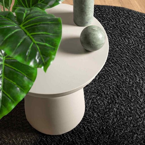 Maison Chic Preproga, Rug antracit Ø 160 cm videz jute notranja/zunanja, (22122585) Cene