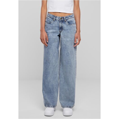 Urban Classics Women's jeans with a wide waist light blue denim Cijene