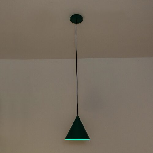  Visilica na sajli ETNA II 1xE27/15W/230V, prečnik 18,5 cm, zelene boje Slike