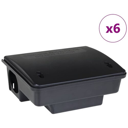  Zamke za mi&amp;scaron;eve 6 kom crne 23x19x9,5 cm Slike