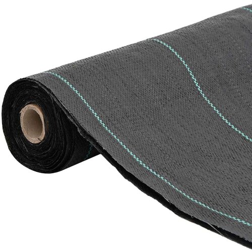VidaXL Membrana proti plevelu črna 1,5x50 m PP Slike