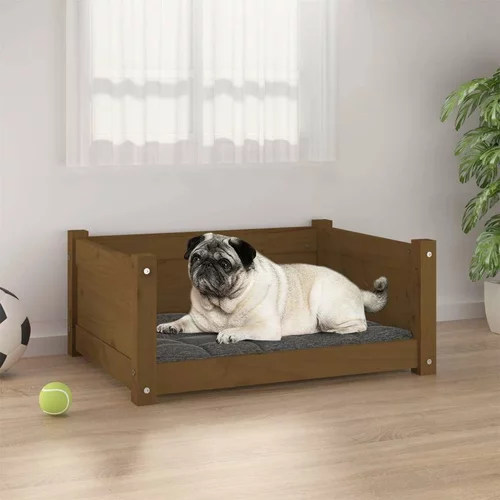  krevet za pse boja meda 75 5x55 5x28 cm od masivne borovine