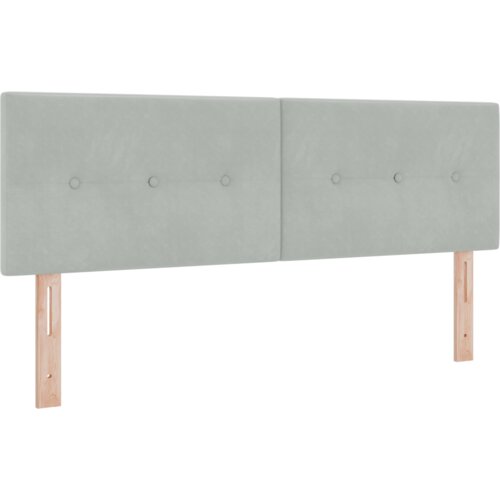 VidaXL Krevet sa opružnom podlogom i madracem svjetlosiva 160x200 cm bar&amp;scaron;un Slike
