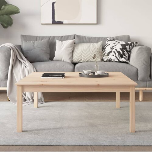 vidaXL Klubska mizica 100x100x40 cm trdna borovina Cene