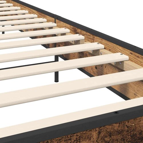  Okvir za krevet Staro drvo 80 x 200 cm Konstruirano drvo - Staro drvo Slike